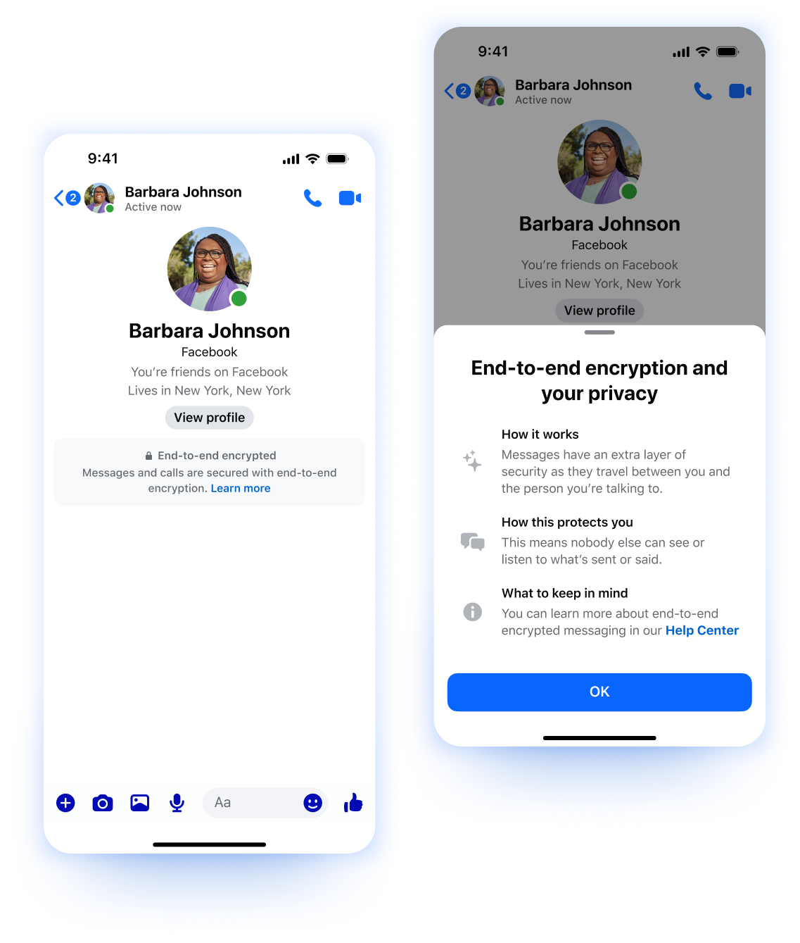 End-to-end encryption in Messenger